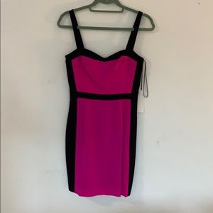 Hot pink and black Jay Godfrey dress